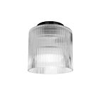 Dainolite NAD-71FH-MB-FL Nadine 60W Clear LED Flush Mount