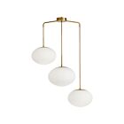 Dainolite RCL-323P-AGB Rachel 3-Lights 180W White Pendant