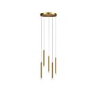 Dainolite SNY-125P-AGB Sanya 5-Lights 300W Aged Brass Pendant