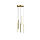 Dainolite SNY-1815LEDP-AGB Sanya 5-Lights 15W Aged Brass Pendant