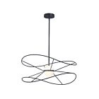 Dainolite SVE-2412LEDP-MB Svetlana 2-Lights 20W Matte Black Pendant