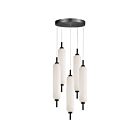 Dainolite TYA-1250LEDP-MB Typha 5-Lights 50W Matte Black Pendant