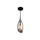Dainolite ABB-61P-SM Abba 1-Light 60W Black Incandescent Cord Pendant