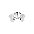 Dainolite ABI-204SF-PC Abii 4-Lights 160W Polished Chrome Incandescent Semi-Flush Mount