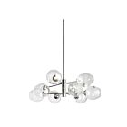 Dainolite ABI-268P-PC Abii 8-Lights 720W Polished Chrome LED Rod Pendant