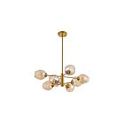Dainolite ABI-268P-VB Abii 12-Lights 720W Vintage Bronze LED Rod Pendant