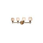 Dainolite ABI-284W-VB Abii 4-Lights 160W Vintage Bronze Halogen Vanity