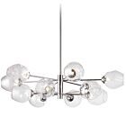 Dainolite ABI-3312P-PC Abii 12-Lights 480W Polished Chrome LED Rod Pendant