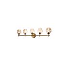 Dainolite ABI-365W-VB Abii 5-Lights 200W Vintage Bronze Halogen Vanity