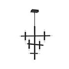 Dainolite ACS-3656C-MB-FR Acasia 42W Black LED Chandelier