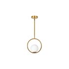 Dainolite ADR-101P-AGB Adrienna 1-Light 40W Aged Brass Rod Pendant