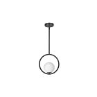 Dainolite ADR-101P-MB Adrienna 1-Light 40W Matte Black halogen Pendant