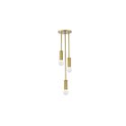 Dainolite ADS-63P-AGB Adams 3-Lights 180W Aged Brass Incandescent Pendant