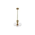 Dainolite AMA-153P-AGB Amanda 3-Lights 75W Aged Brass Pendant