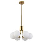 Dainolite AMA-186P-AGB Amanda 6-Lights 150W Aged Brass Pendant