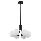 Dainolite AMA-186P-MB Amanda 6-Lights 150W Black Pendant