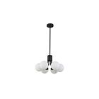 Dainolite AMA-186P-MB Amanda 6-Lights 150W Black Pendant