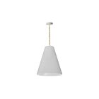 Dainolite Anaya ANA-M-AGB-790 1-Light White 100W LED Anaya Medium Pendant