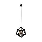 Dainolite ARC-143C-AB Archello 3-Lights 180W Matte Black LED Rod Chandelier