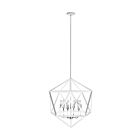 Dainolite ARC-226C-WH-SC Archello 6-Lights 360W Matte White LED Rod Chandelier