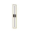 Dainolite ARL-2818LEDW-AGB-MB Arandel 1-Light 18W Aged Brass and Matte Black LED Wall Sconce 3000K