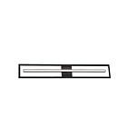 Dainolite ARL-2818LEDW-MB Arandel 1-Light 18W Matte Black and White LED Wall Sconce 3000K