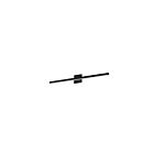 Dainolite ARL-3724LEDW-MB Arandel 1-Light 24W Matte Black LED Vanity Light