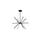 Dainolite ARY-2032LEDC-MB Array 12-Lights 32W Matte Black Rod Pendant