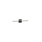 Dainolite ATA-2418LEDW-MB Annita 1-Light 18W Matte Black LED Vanity Light
