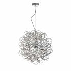 Dainolite BAY-166LP-PC Baya 6-Lights 240W Polished Chrome Tubular LED Cord Pendant