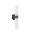 Dainolite BBA-192W-MB Balbina 2-Lights 120W Matte Black LED Wall Sconce
