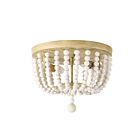 Dainolite BGT-132FH-VW Bridget 2-Lights 120W White LED Flush Mount