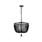 Dainolite BGT-163P-MB Bridget 3-Lights 180W Matte Black LED Pendant