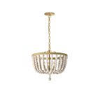 Dainolite BGT-163P-VW Bridget 1-Light 180W Vintage White LED Pendant