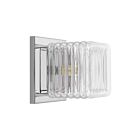 Dainolite BKY-51W-PC-CLR Berkley 1-Light 25W Clear and Polished Chrome LED Wall Sconce