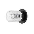 Dainolite BKY-61W-MB-CLR Berkley 1-Light 25W Clear and Matte Black LED Wall Sconce