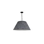 Dainolite Brynn BRY-L-BK-500 1-Light Grey 100W LED Brynn Large Pendant