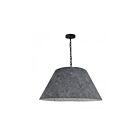 Dainolite Brynn BRY-L-BK-500 1-Light Grey 100W LED Brynn Large Pendant