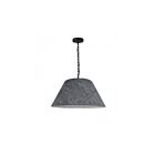 Dainolite Brynn BRY-M-BK-500 1-Light Grey 100W LED Brynn Meduim Pendant