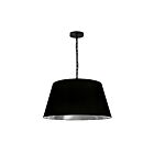 Dainolite BRY-M-BK-697 Brynn 1-Light 100W Black Chain Pendant