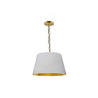 Dainolite BRY-S-AGB-692 Brynn 1-Light 100W Aged Brass Chain Pendant