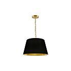 Dainolite BRY-S-AGB-698 Brynn 1-Light 100W Aged Brass Chain Pendant
