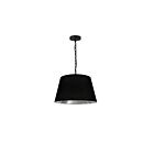 Dainolite BRY-S-BK-697 Brynn 1-Light 100W Black Chain Pendant