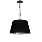 Dainolite BRY-S-BK-697 Brynn 1-Light 100W Black Chain Pendant