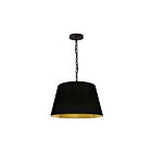 Dainolite BRY-S-BK-698 Brynn 1-Light 100W Black Chain Pendant