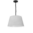 Dainolite BRY-S-BK-790 Brynn 1-Light Black Chain Pendant