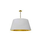 Dainolite BRY-XL-AGB-692 Brynn 1-Light 100W Aged Brass Chain Pendant
