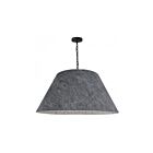 Dainolite Brynn BRY-XL-BK-500 1-Light Grey 100W LED Brynn X-Large Pendant