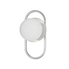 Dainolite BUR-121W-PC-WH Burlat 1-Light 25W White and Polished Chrome LED Wall Sconce