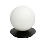 Dainolite BUR-131T-MB-WH Burlat 1-Light 60W Matte Black LED Table Lamp